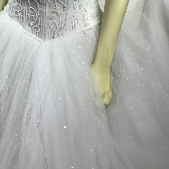 Michael Angelo wedding dress gown size 10 White! - Picture 5 of 8